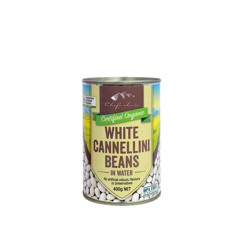Chef’s Choice Certified Organic White Cannellini Beans (400g)