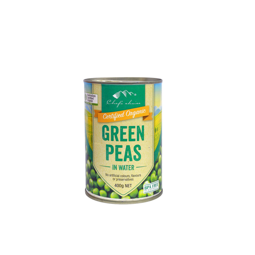 Chef’s Choice Certified Organic Green Peas (400g)