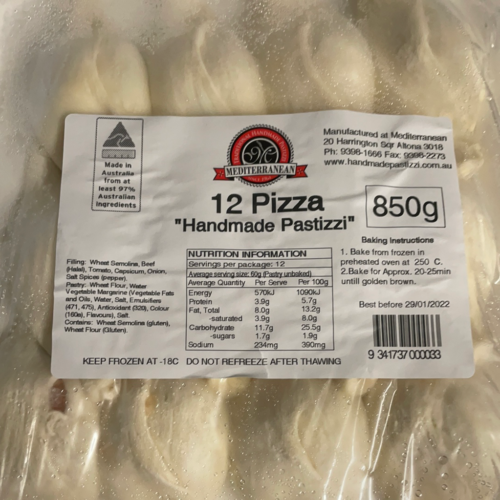 Pizza pastizzi 850g