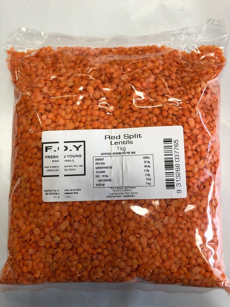 F.O.Y Red Split Lentils (1kg)