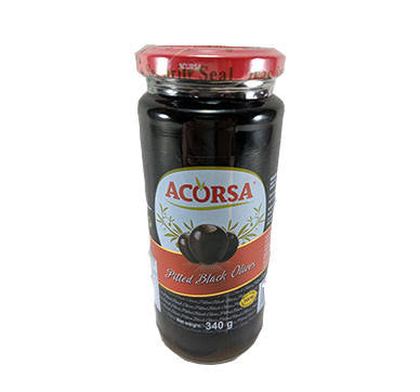 Acorsa Pitted Black Olives (350g)