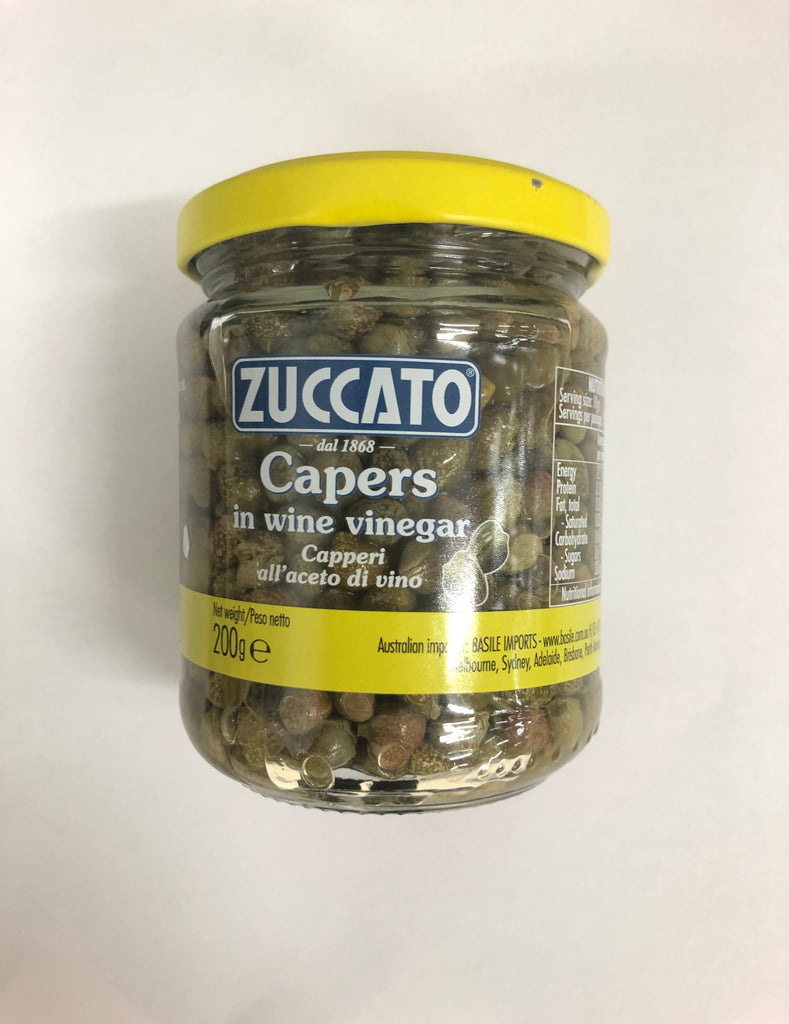 Zuccato Capers in Wine Vinegar (200g)
