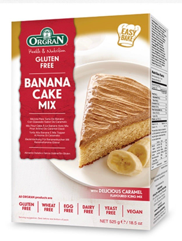 Orgran Banana Cake Mix Gluten Free (525g)