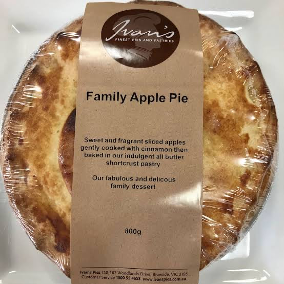 Pies - Ivan’s Family Apple Pie (800g)