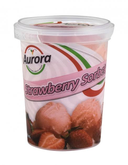 Aurora strawberry sorbet 500ml