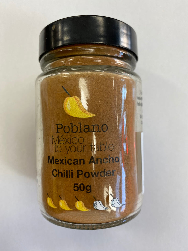 Poblano mexican ancho chilli powder 50g