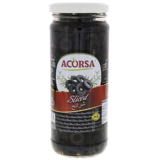 Acorsa Sliced Black Olives (350g)