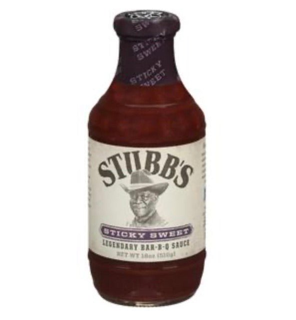 Stubb’s Sticky Sweet BBQ Sauce (510g)