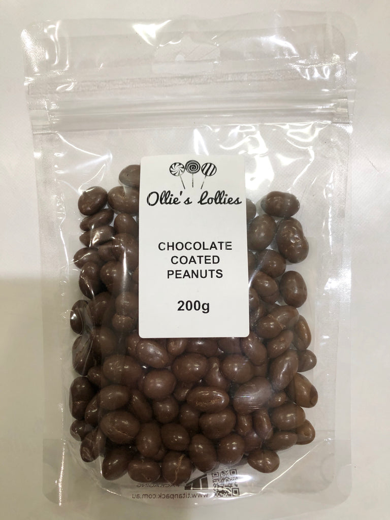 Ollie’s Lollies- Chocolate Coated Peanuts (200g)