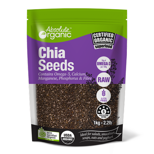 Absolute Organic Chia Seeds (1kg)