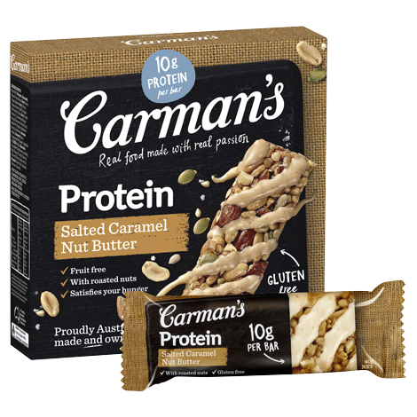 Carman’s Protein Salted Caramel Nut Butter Bar (210g)