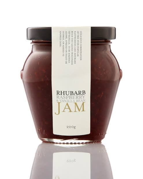 Yarra Valley Preserves Rhubarb Raspberry & Vanilla Bean Jam (300g)