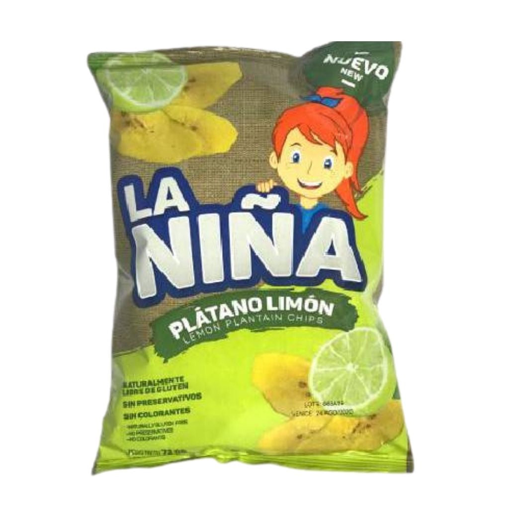 La Niña Limón Plantain Chips (75g)