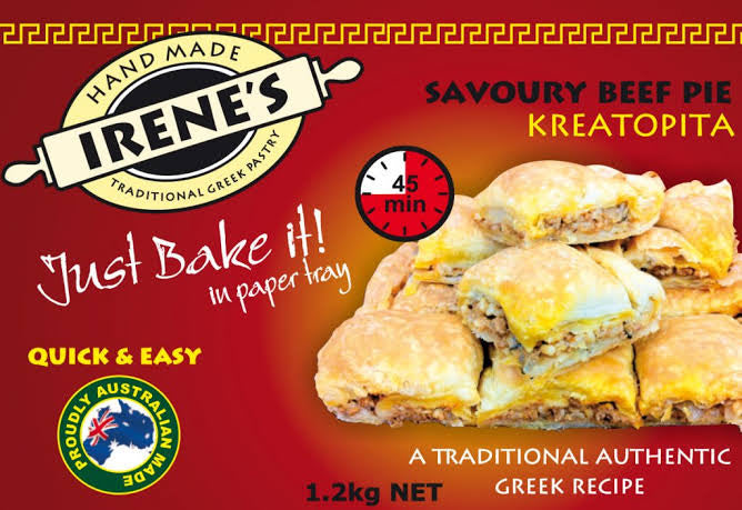 Irene’s Savoury Beef Pie (Kreatopita) 1.2kg