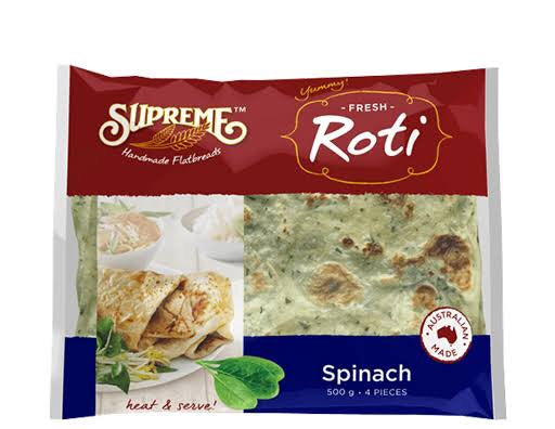 Supreme Roti Bread Spinach (500g)